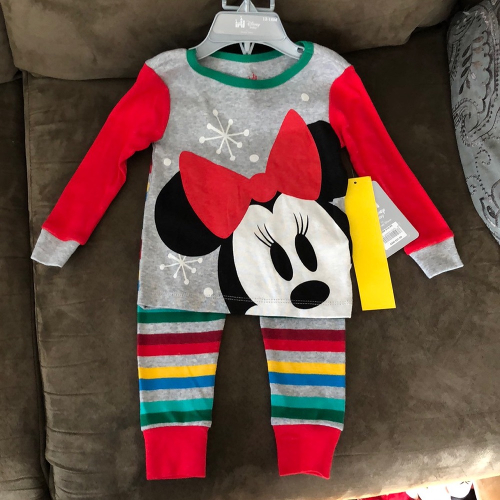 Christmas Minnie Mouse pajamas 12 to 18 months